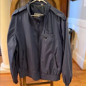 Members Only Blue Classic Windbreaker excellent Vintage Condition